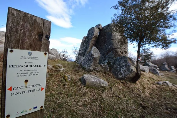 Pietra del Mulacchio calendario astronomico Monte Stella Morigerati